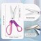 Zig Zag Scissors, Scrapbook Scissors Decorative Edge for Adults, Great for Many Kinds of Sewing Fabrics Leather and Craft Paper, Professional Handheld Dressmaking
